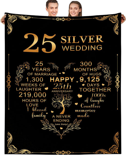 Golden Wedding Anniversary Blanket A Perfect Gift for Your Parents